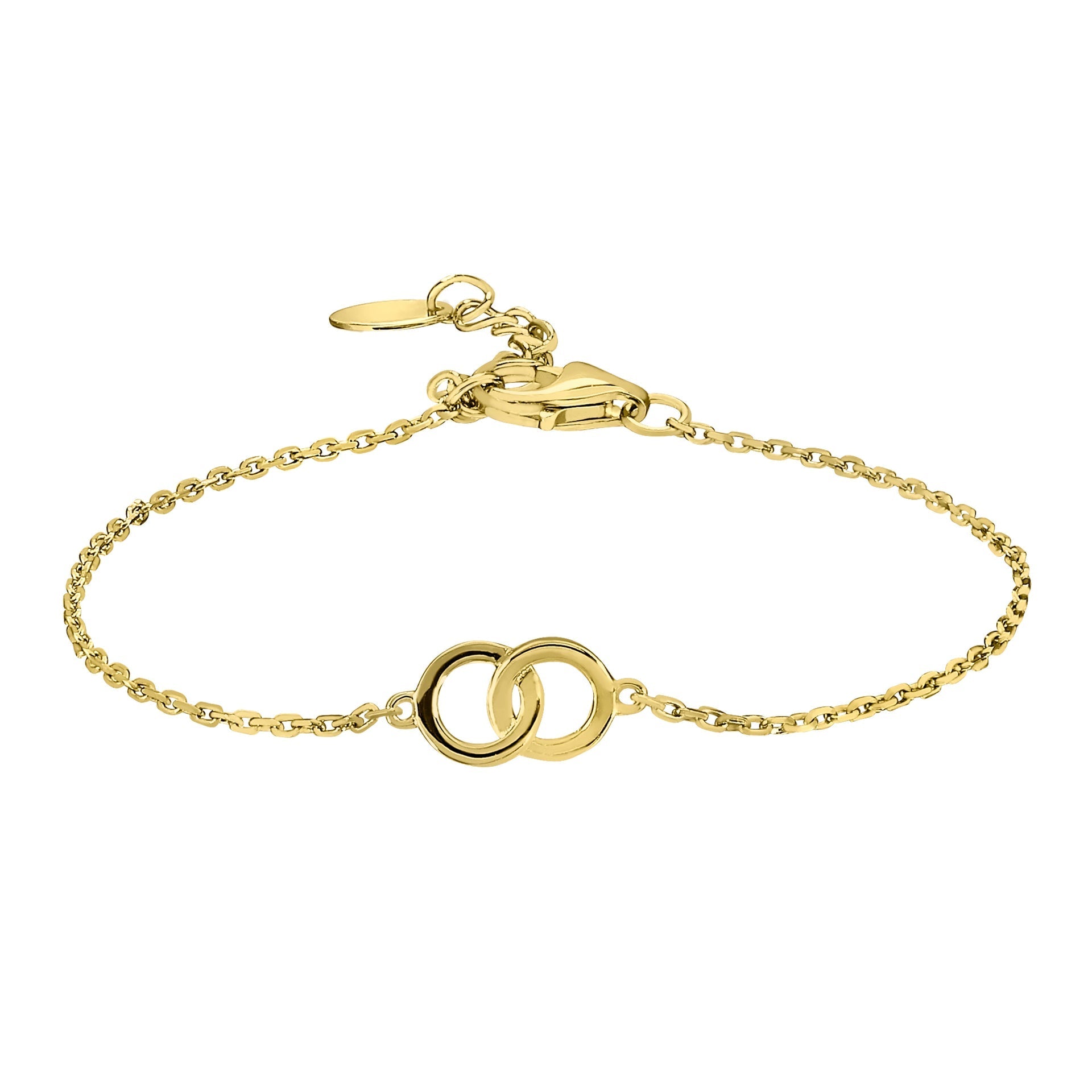 Interlocking Circles Cable Bracelet (BL3014BG)