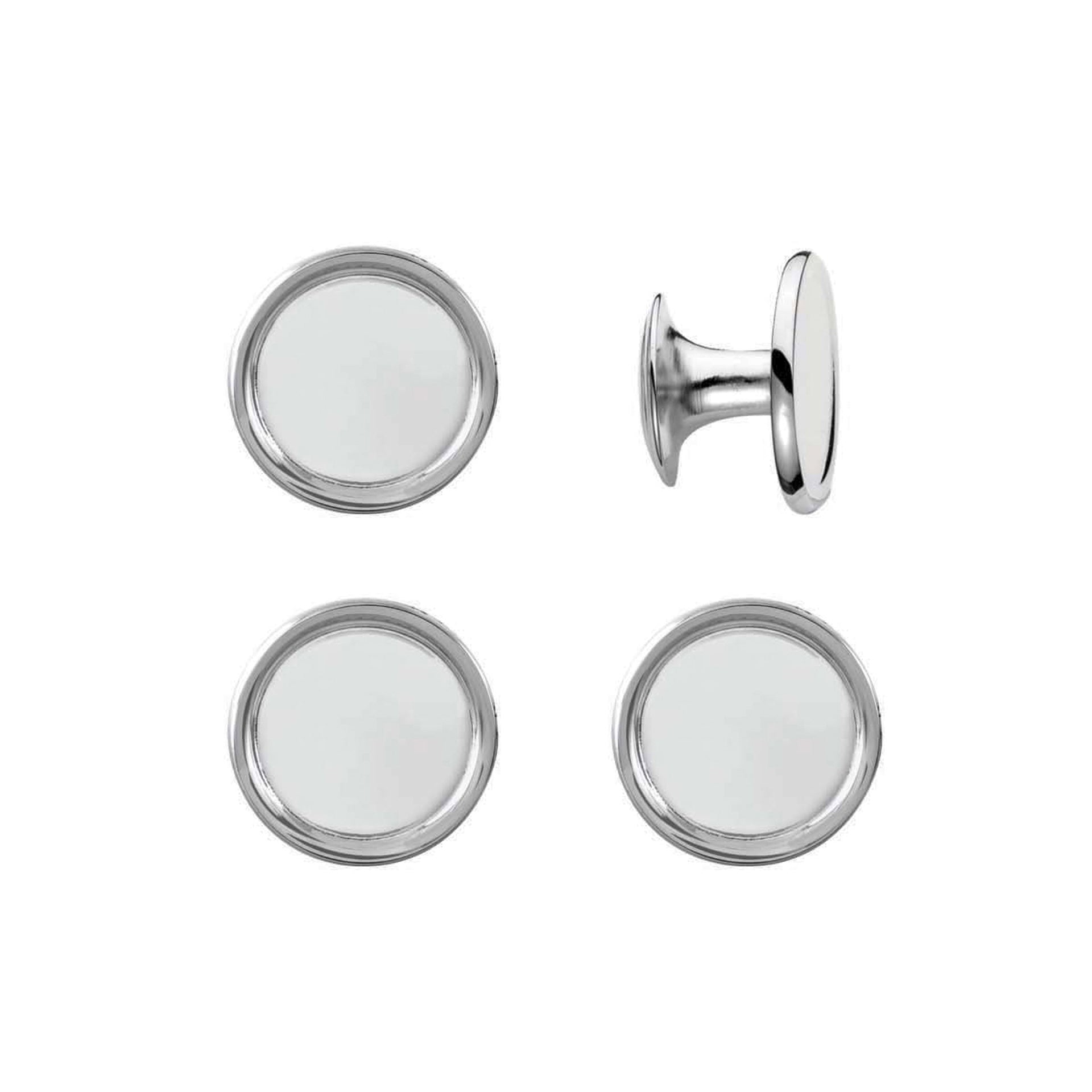 Round Rimmed Polished Stud Set (BSS-004-R)