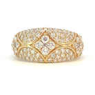 14KY Domed Diamond Fashion Band 1 CTW