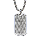 Dog Tag with Simulated Diamonds (TNK-103)