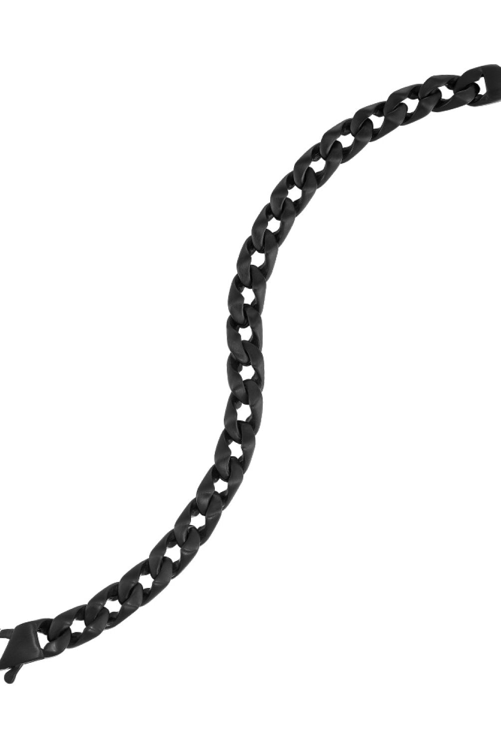 Black Stainless Steel Link Bracelet