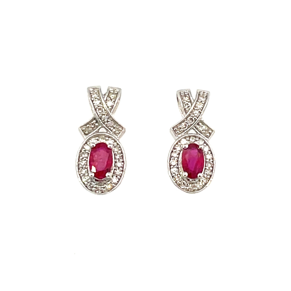 Ruby & Diamond Earrings – The Jewelry Exchange of Maryland