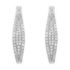 10KW 4-Row Tapered Diamond Earrings