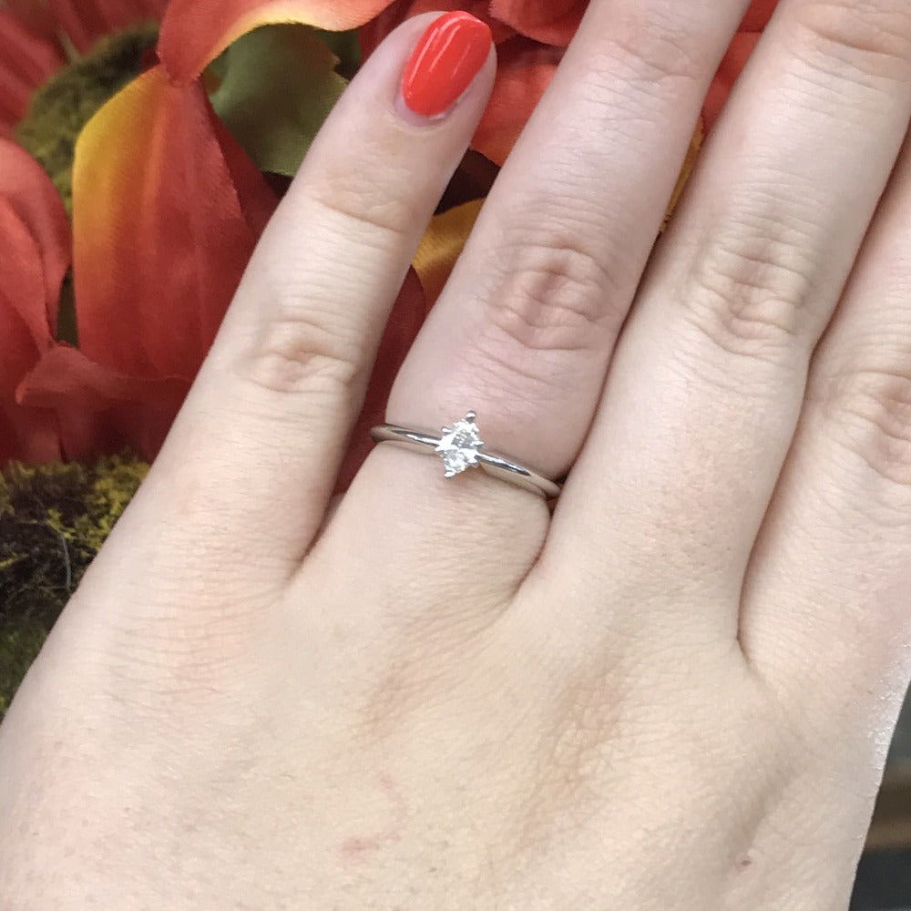 4 Ct Princess Cut Halo Solitaire Diamond Engagement Ring 14K White Gold  Finish | eBay