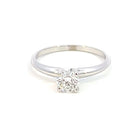 Lab Grown Diamond Solitaire Engagement Ring in white gold