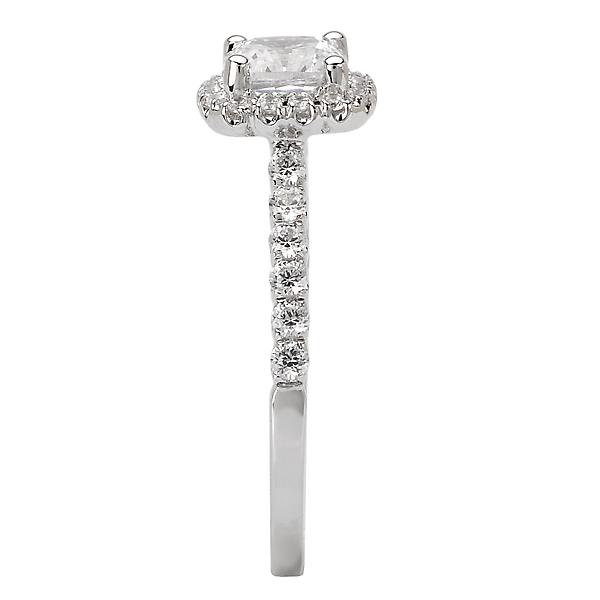 Halo Semi-Mount Diamond Ring