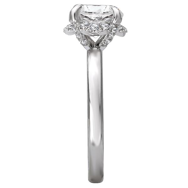 Halo Semi-Mount Diamond Ring