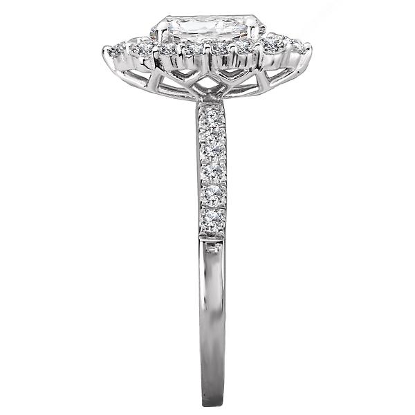 Halo Semi-Mount Diamond Ring