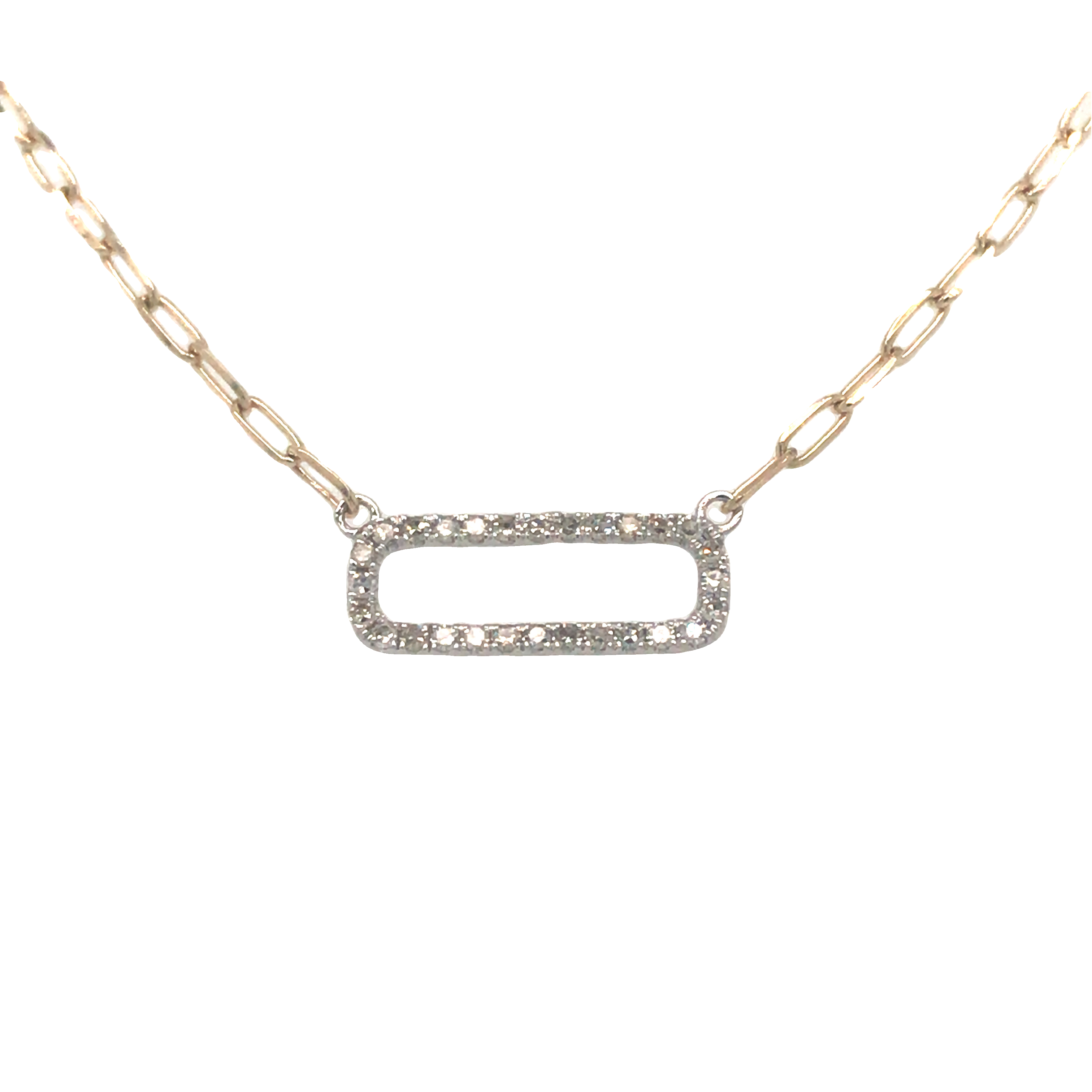 21 inch Paperclip Chain Necklace in 14K Yellow Gold