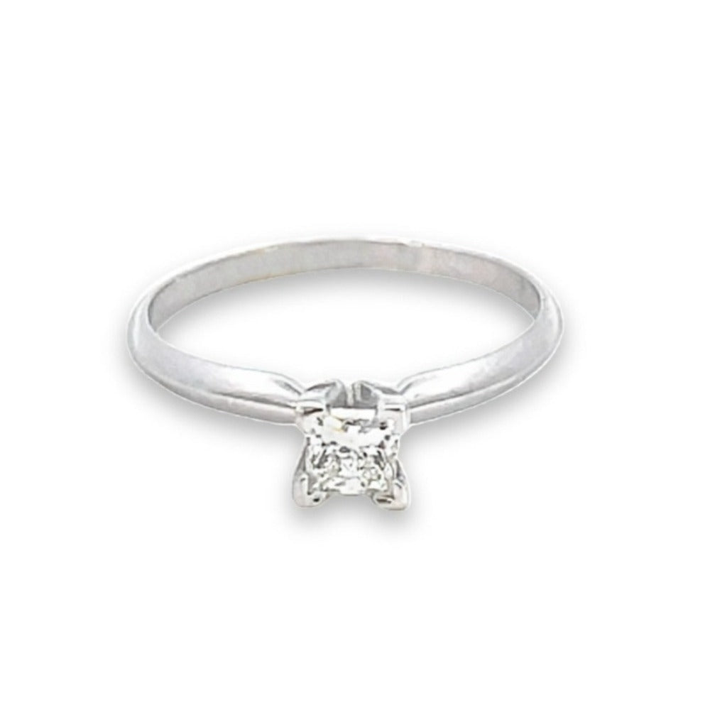 1/3 CT Princess Cut Engagement Ring