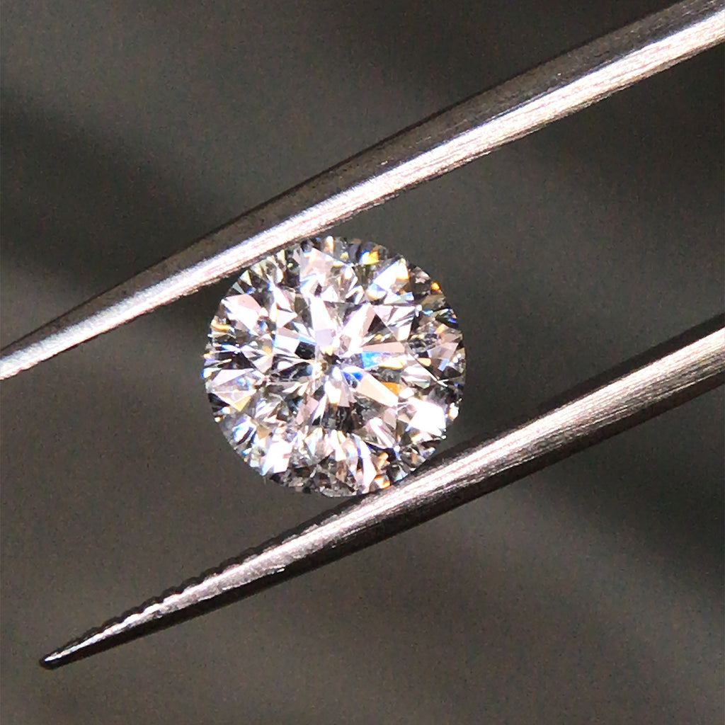 1.49 CT SallyK Multi-Faceted Round Loose Diamond angle 2
