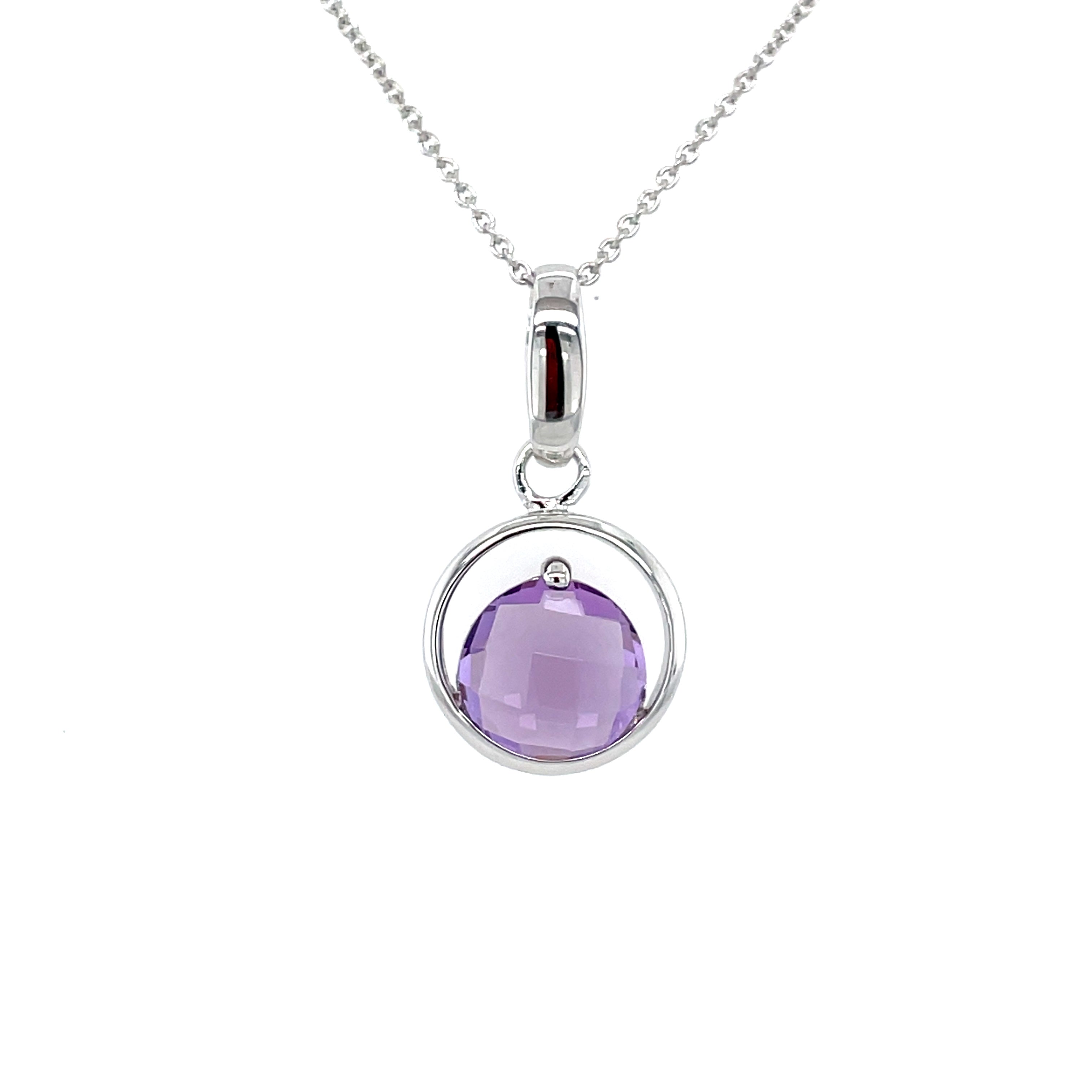 Sterling silver amythyst newest pendant