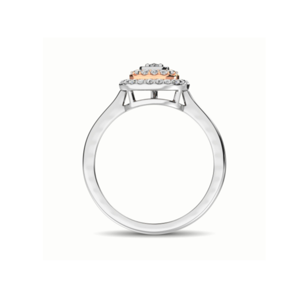 Two Tone Diamond Engagement Ring profile image