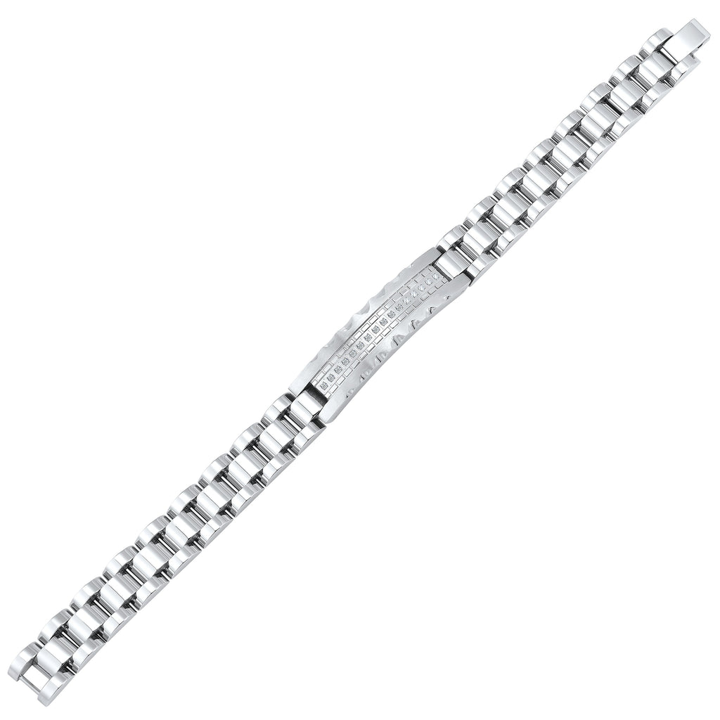 Steel Diamond Bracelet 1 1/5 Ct, Fernbaugh's Jewelers, BC10071-STWF
