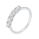 14kw 5 stone shared prong diamond band 3/4ct, nr1175-4wcr