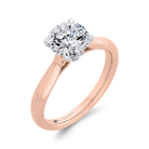 14K Two-Tone Gold Diamond Engagement Ring (Semi-Mount) view 2