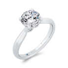 14K White Gold Diamond Engagement Ring (Semi-Mount) view 2