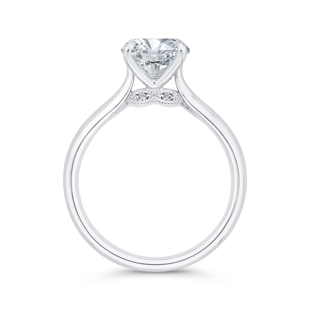 14K White Gold Diamond Engagement Ring (Semi-Mount) view 4
