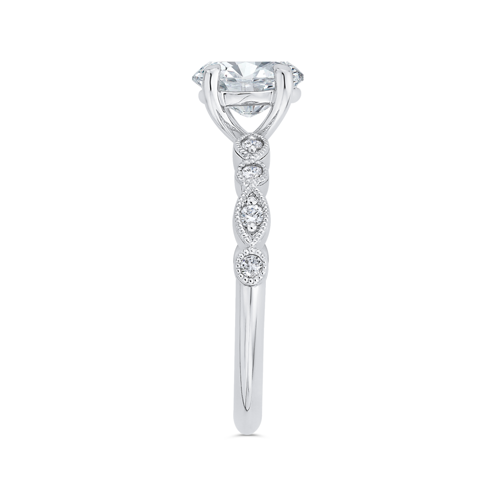 14K White Gold Diamond Engagement Ring (Semi-Mount) profile image