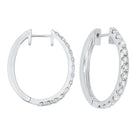 14kw prong diamond hoop earrings 2ct, ps7.00aaa-4w
