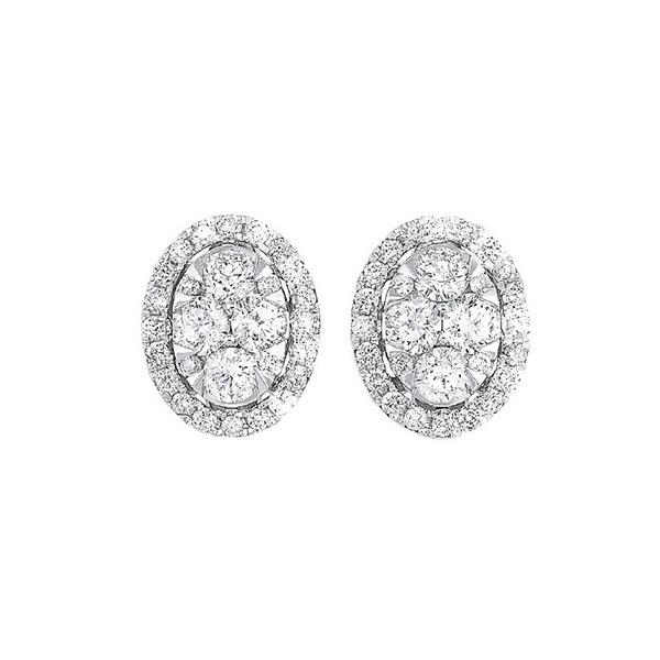 14kt white gold & diamond classic book starbright fashion earrings  - 1/2 ctw
