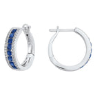 14kw 3 row channel sapphire earrings 1/5ct, rg72936-1wnb