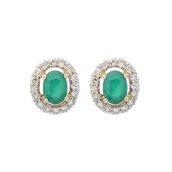 Emerald Oval Stud Earrings – RW Fine Jewelry