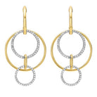 cutout circle diamond earrings in 14k yellow gold (1/2 ct. tw.)