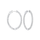 14kw prong diamond hoop earrings 3ct, fe2065-1pd