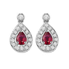 14kw color ens halo prong ruby earrings 1/6ct, rg71760-4wc