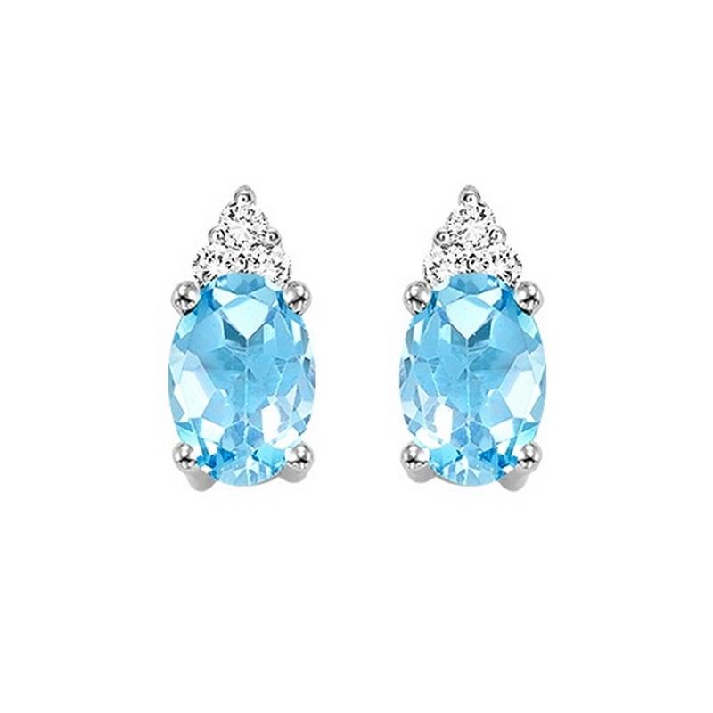 10kw color ens prong blue topaz earrings 1/25ct, er10150-4wb