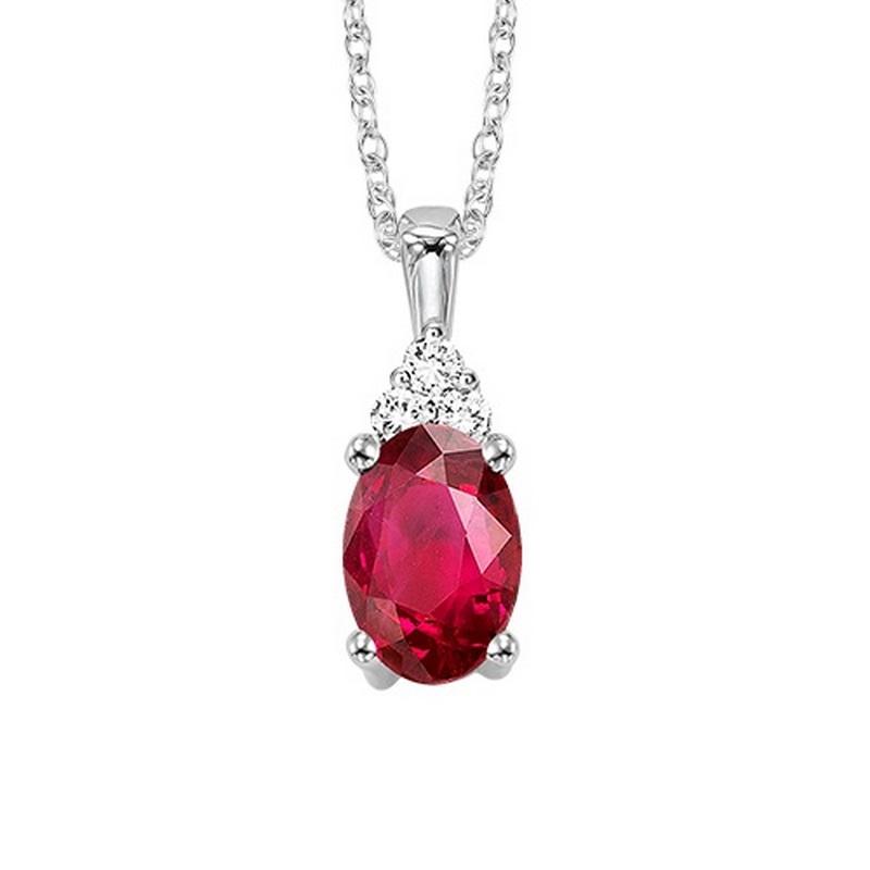 10kw color ens prong ruby necklace 1/30ct, fe1240-4wc