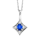 14kw color ens prong sapphire necklace 1/20ct, rg73312-1wd