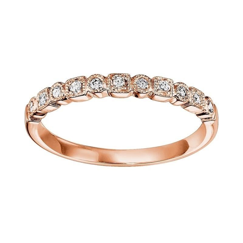 10K Rose Gold Mixable Ring, Fernbaugh's Jewelers, FR1045-1PD