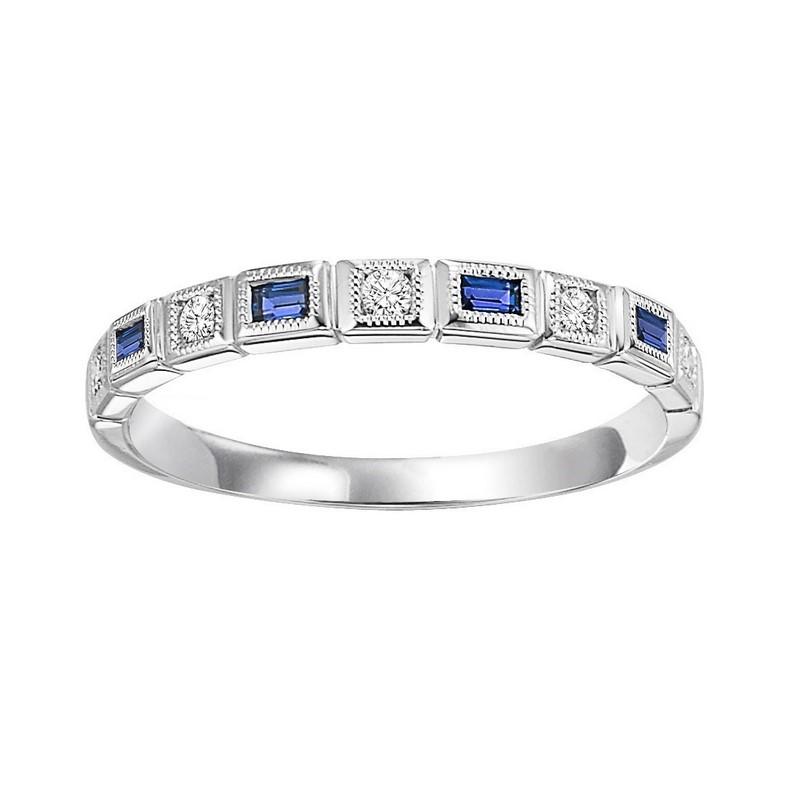 14kw mix bezel sapphire band 1/12ct, pc6120p2-4w