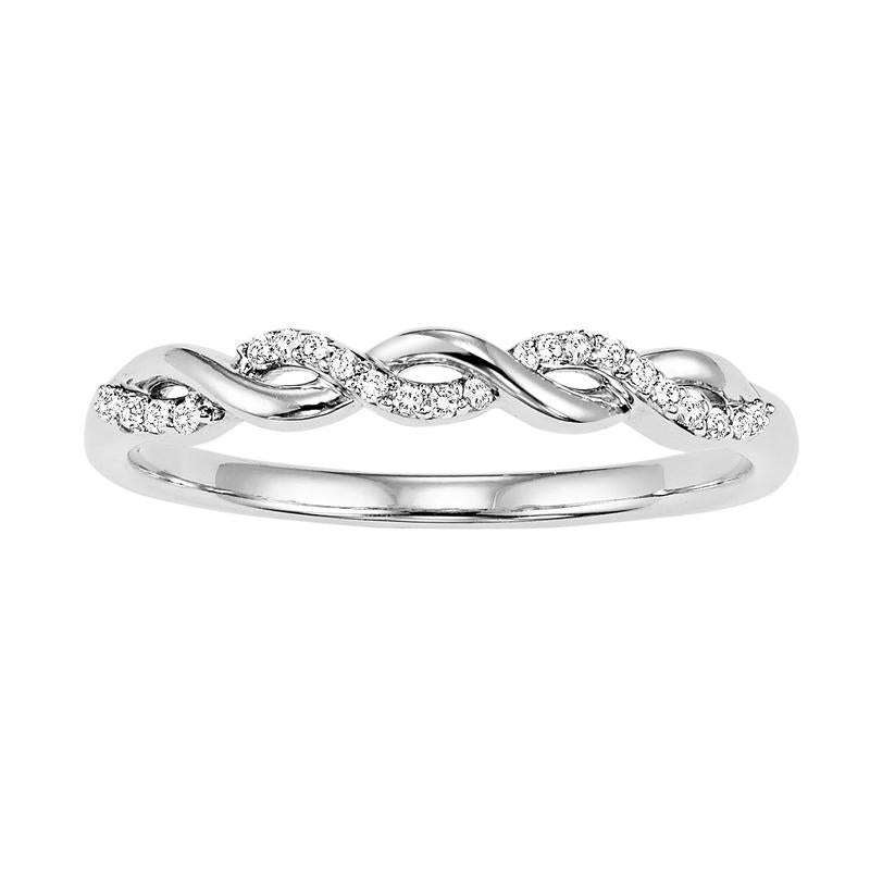 10kw mix prong diamond band 1/20ct