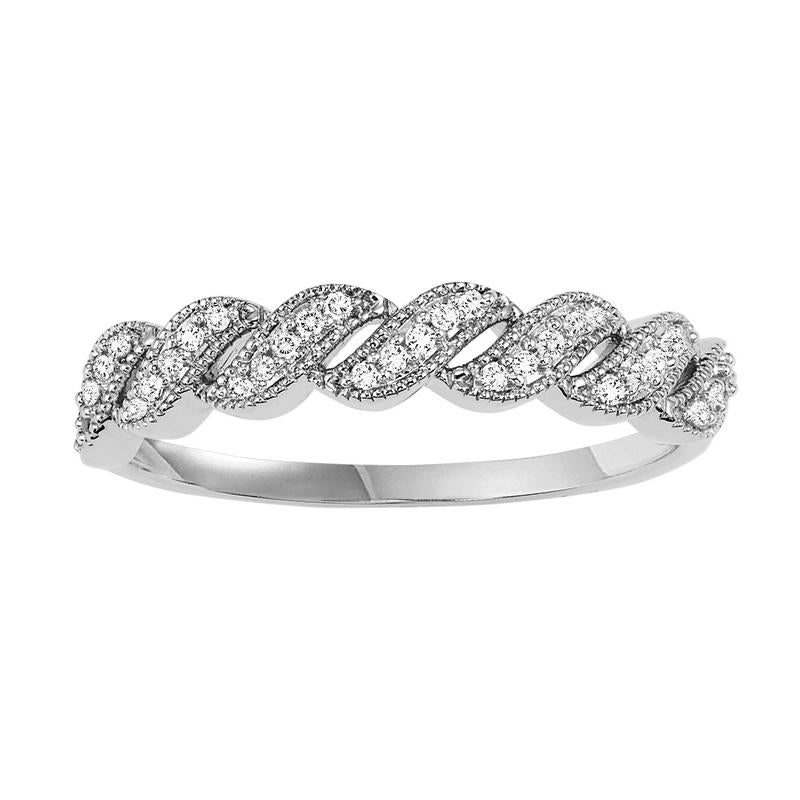 10kw mix prong diamond band 1/10ct