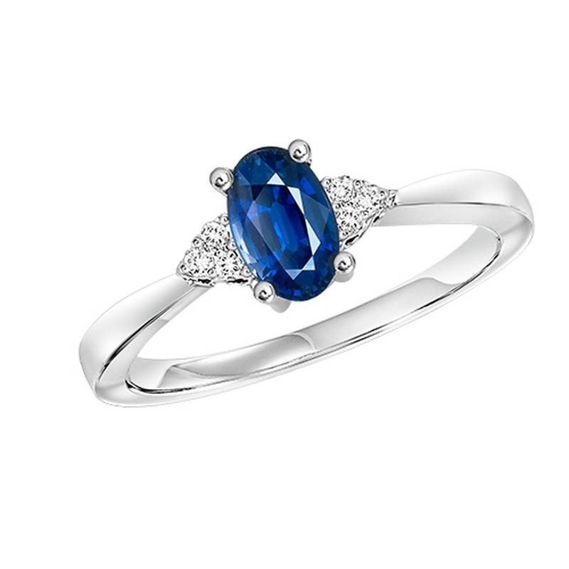 10kw color ens prong sapphire ring 1/25ct, er24324-4wc