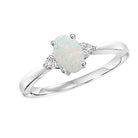 10kw color ens prong opal ring 1/25ct, er24321-4wc