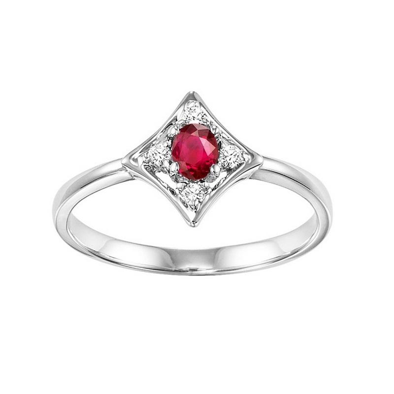 14kw color ens prong ruby ring  1/20ct, rg10642-4wb