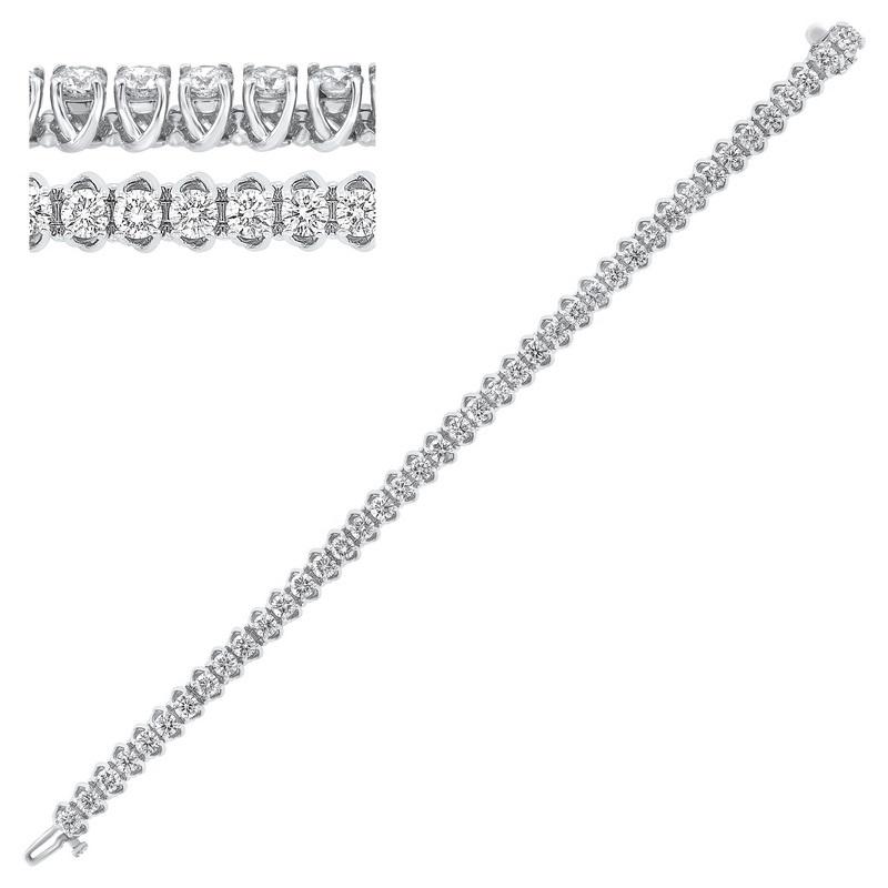 14kw prong diamond bracelet 10ct, rg10061-4pd