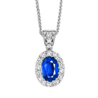 14kw color ens halo prong sapphire pendant 1/10ct, rg70733-4wc