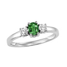 14kw color ens prong emerald ring 1/4ct, h946-2-4wc