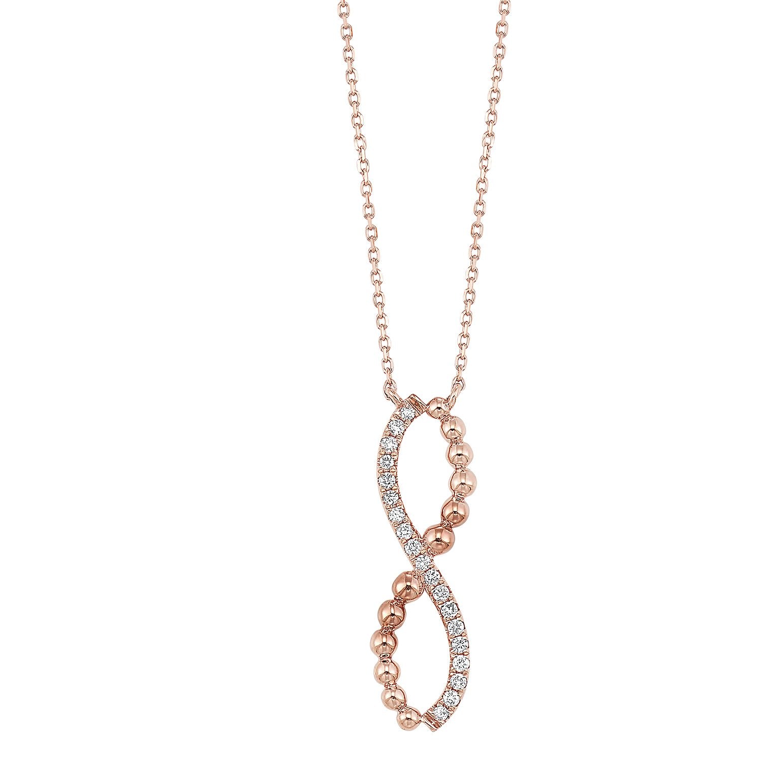 14K Diamond Necklace 1/10 ctw, Fernbaugh's, NK10107-4PC