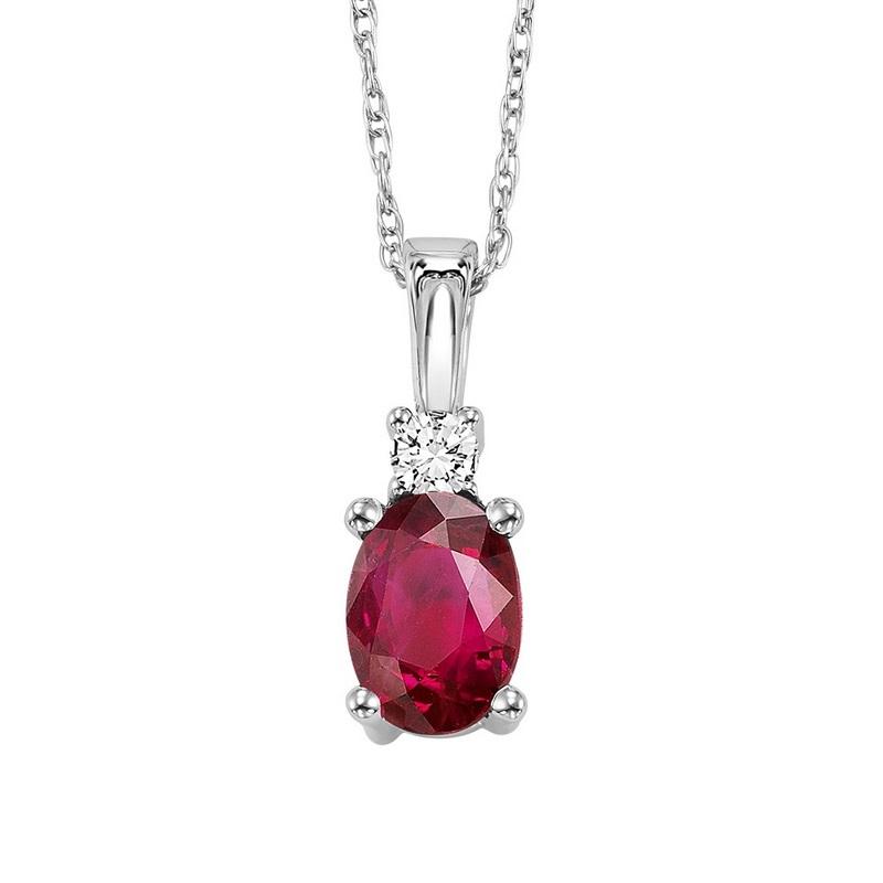 14kw color ens prong ruby necklace 1/25ct, fb1152-4wf