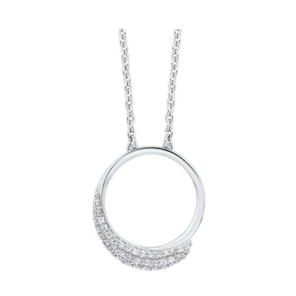 Silver Eternity Circle Necklace – Mechele Anna Jewelry