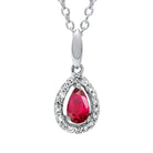 10kw color ens prong ruby necklace 1/250ct, fr1229-4wd