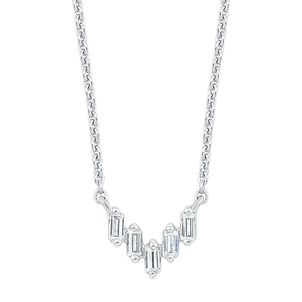 14K Diamond Necklace 1/10 ctw, Fernbaugh's Jewelers, PD30836-4WC