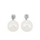 14kw cultured pearl earrings, rol1165m
