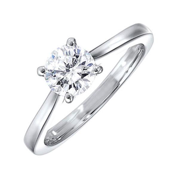 14kt white gold & diamond sparkle fashion ring  - 1 ctw